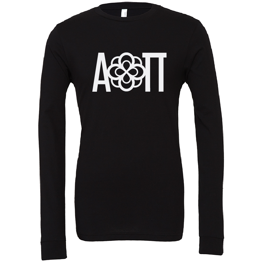 Alpha Omicron Pi Lettered Long Sleeve T-Shirts