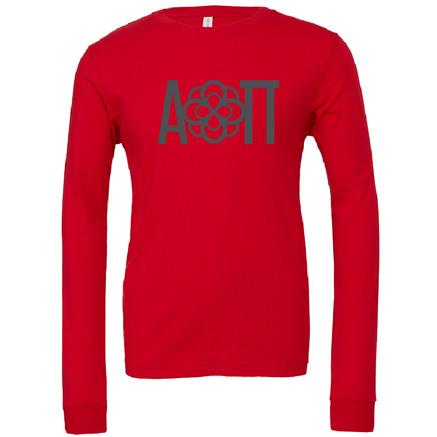Alpha Omicron Pi Lettered Long Sleeve T-Shirts