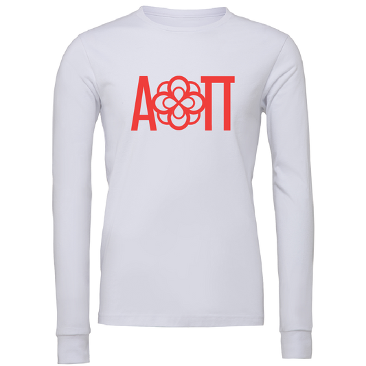 Alpha Omicron Pi Lettered Long Sleeve T-Shirts