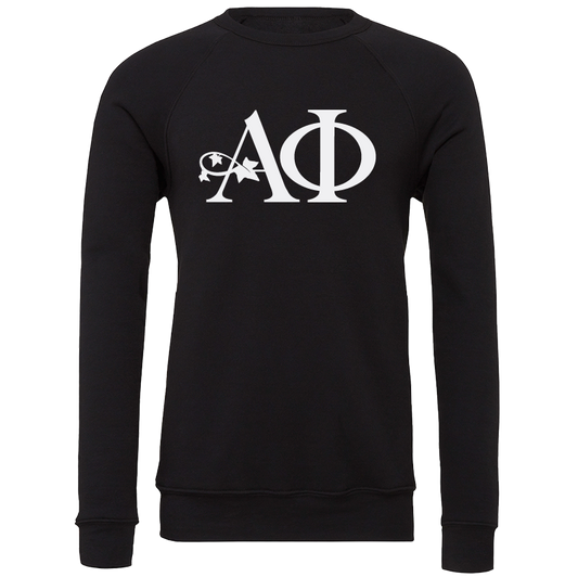 Alpha Phi Lettered Crewneck Sweatshirts