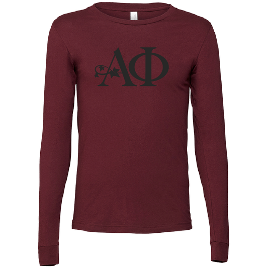 Alpha Phi Lettered Long Sleeve T-Shirts