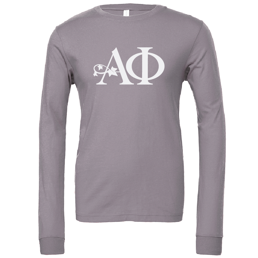 Alpha Phi Lettered Long Sleeve T-Shirts