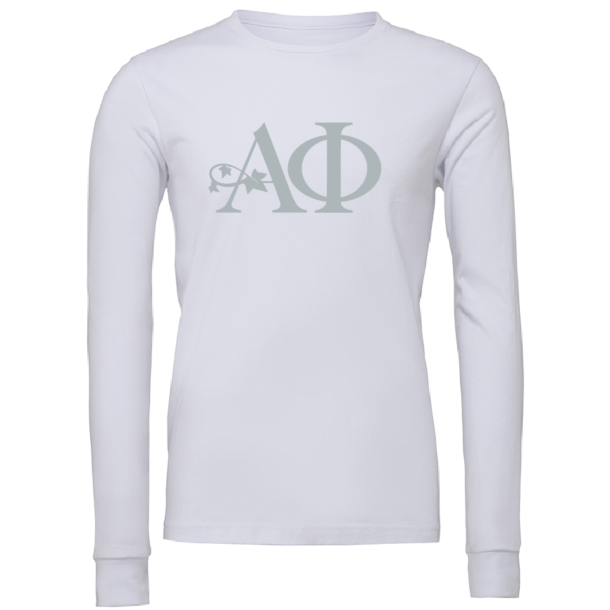 Alpha Phi Lettered Long Sleeve T-Shirts