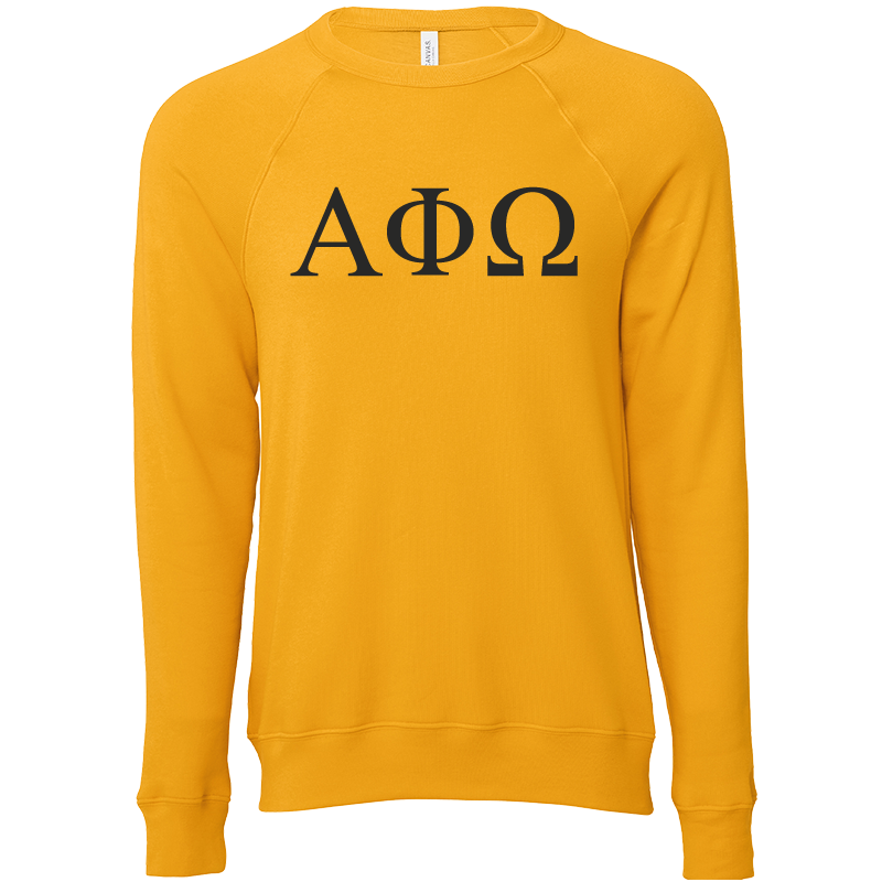 Alpha Phi Omega Lettered Crewneck Sweatshirts