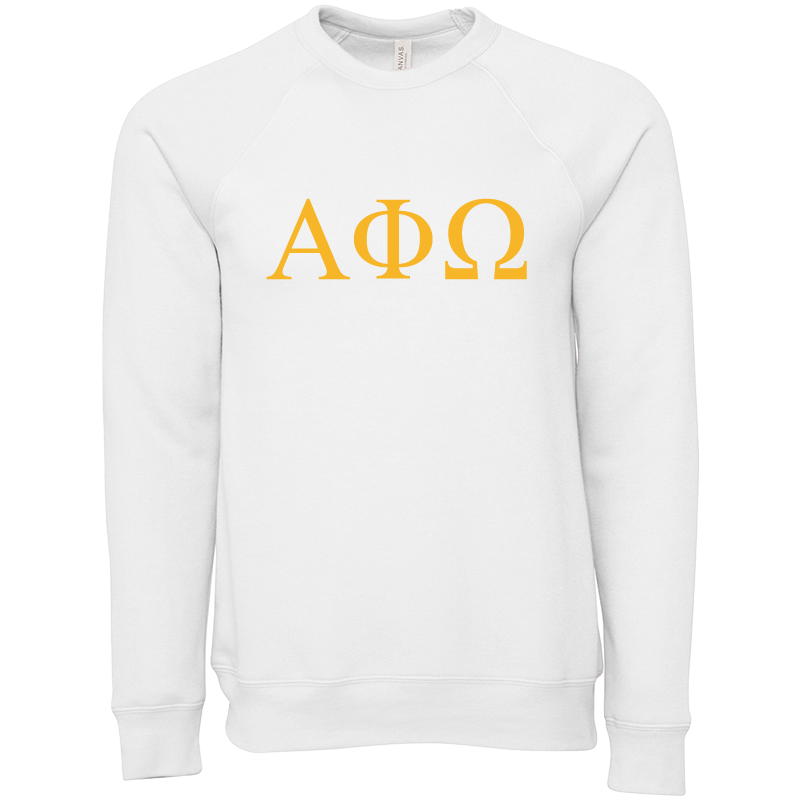 Alpha Phi Omega Lettered Crewneck Sweatshirts