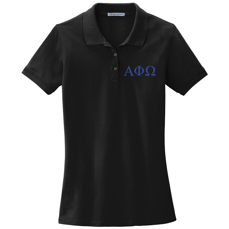 Alpha Phi Omega Ladies' Embroidered Polo Shirt