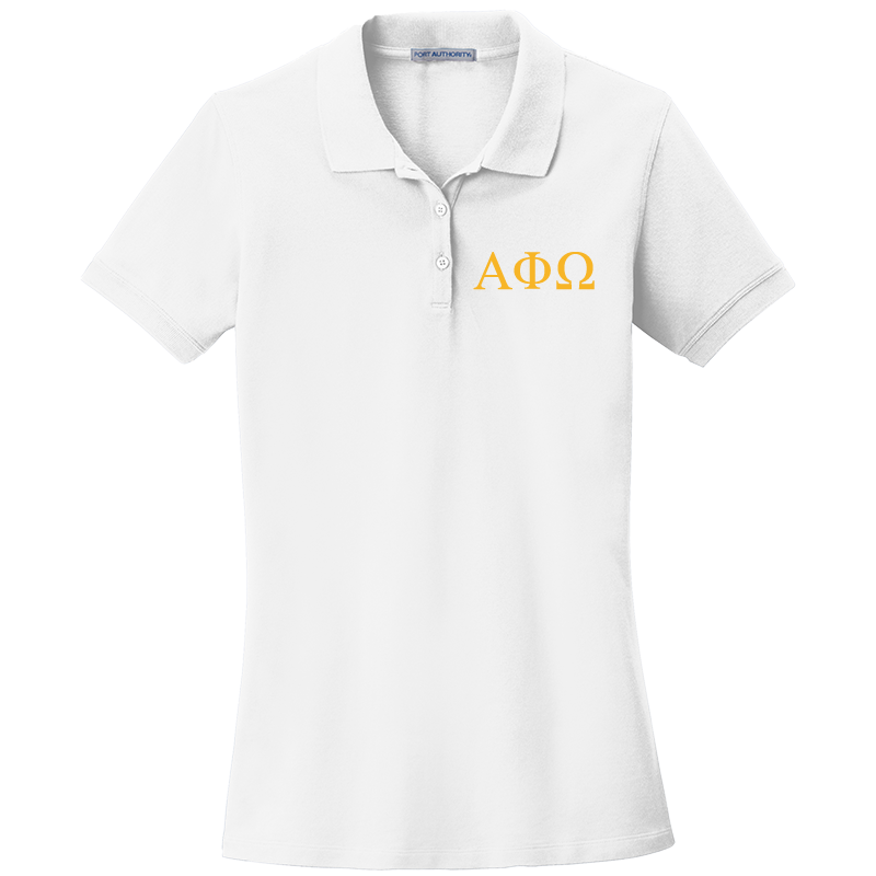 Alpha Phi Omega Ladies' Embroidered Polo Shirt