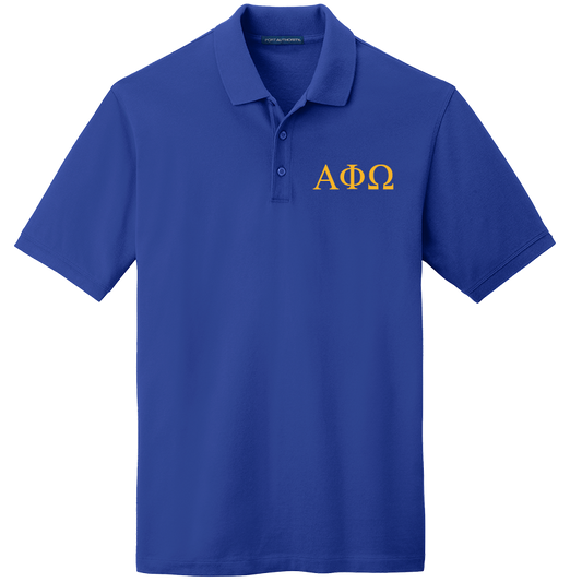 Alpha Phi Omega Men's Embroidered Polo Shirt