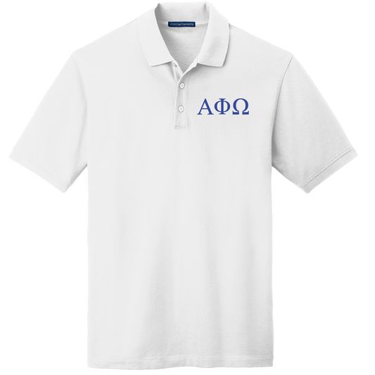 Alpha Phi Omega Men's Embroidered Polo Shirt