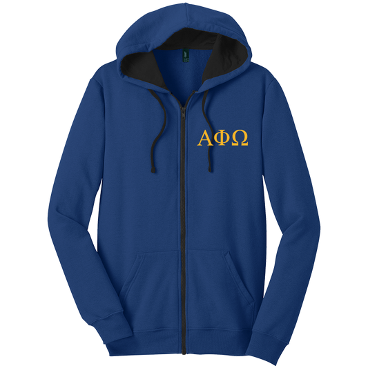 Alpha Phi Omega Zip-Up Hooded Sweatshirts