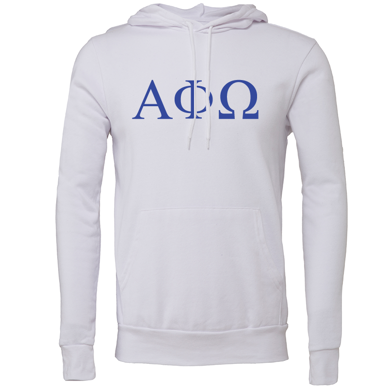 Alpha Phi Omega Lettered Hooded Sweatshirts