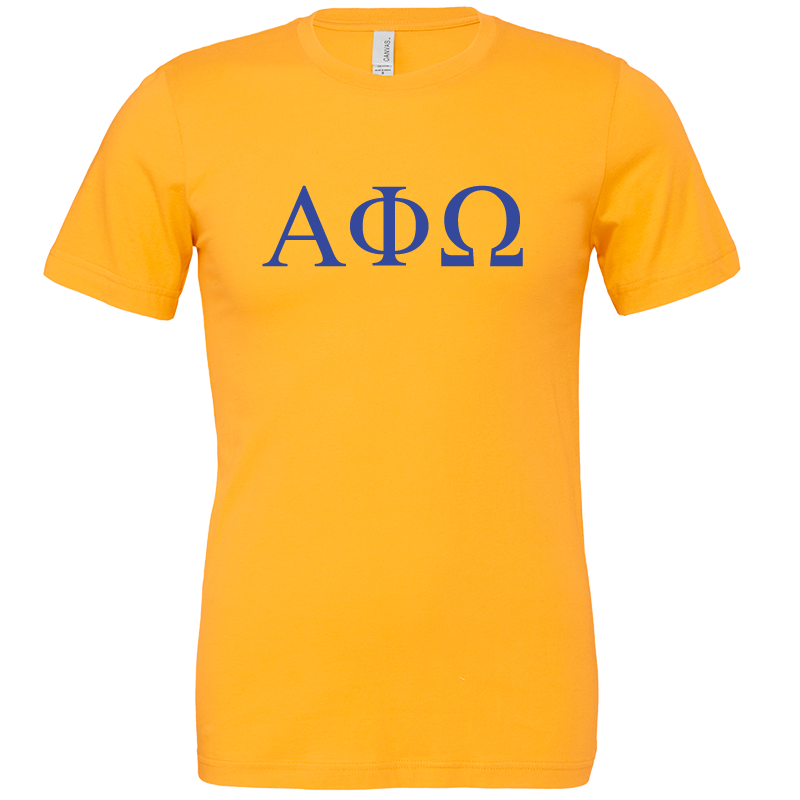 Alpha Phi Omega Lettered Short Sleeve T-Shirts