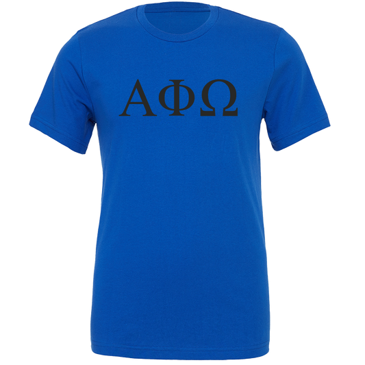Alpha Phi Omega Lettered Short Sleeve T-Shirts