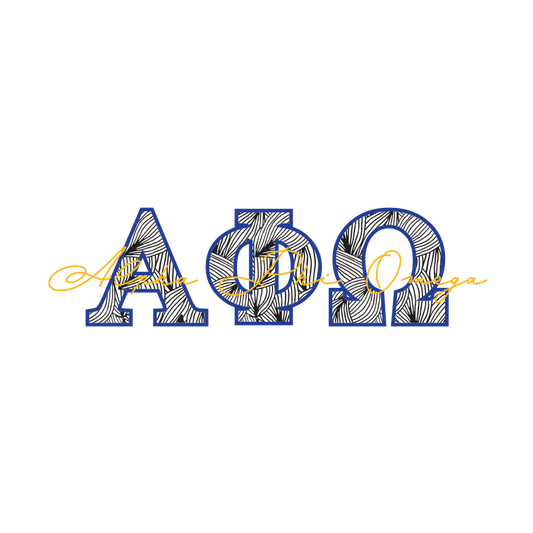 Alpha Phi Omega Applique Letters Crewneck Sweatshirt