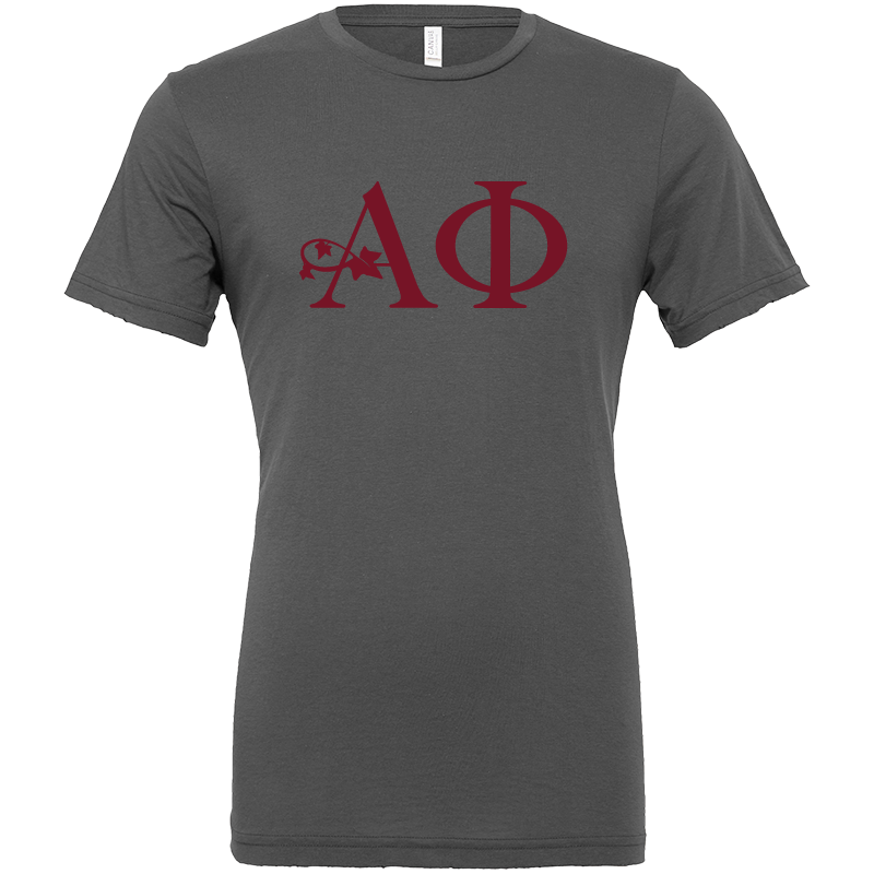 Alpha Phi Lettered Short Sleeve T-Shirts