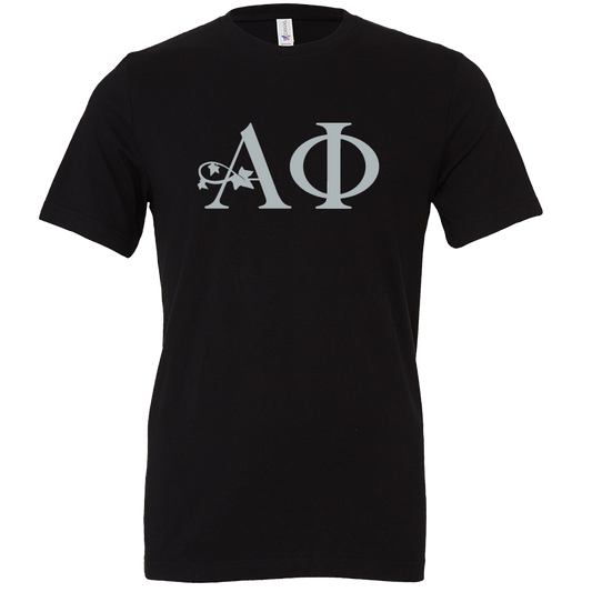 Alpha Phi Lettered Short Sleeve T-Shirts
