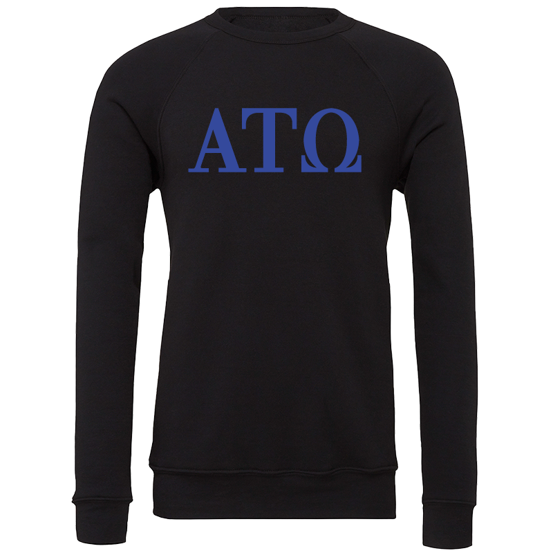 Alpha Tau Omega Lettered Crewneck Sweatshirts