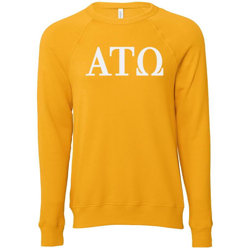 Alpha Tau Omega Lettered Crewneck Sweatshirts