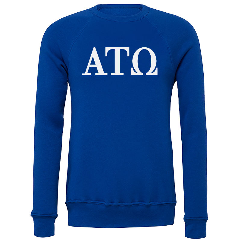 Alpha Tau Omega Lettered Crewneck Sweatshirts