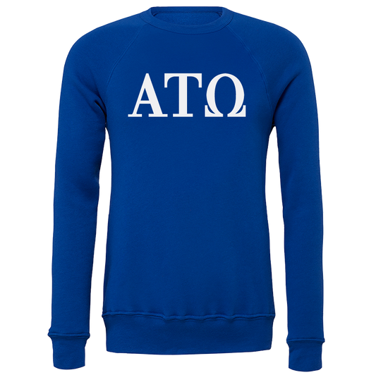 Alpha Tau Omega Lettered Crewneck Sweatshirts