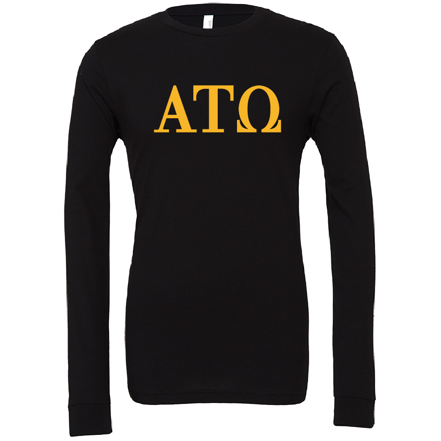 Alpha Tau Omega Lettered Long Sleeve T-Shirts