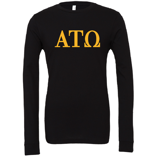 Alpha Tau Omega Lettered Long Sleeve T-Shirts