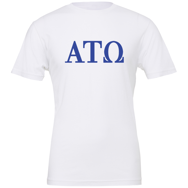 Alpha Tau Omega Lettered Short Sleeve T-Shirts