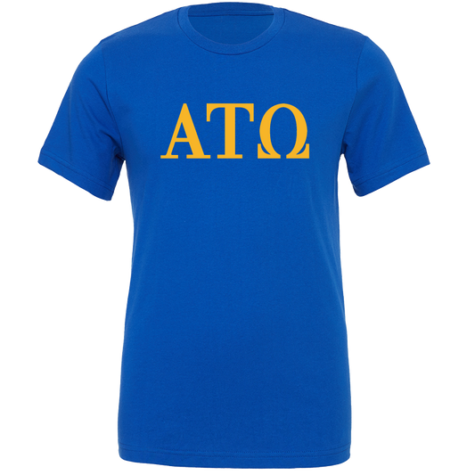 Alpha Tau Omega Lettered Short Sleeve T-Shirts