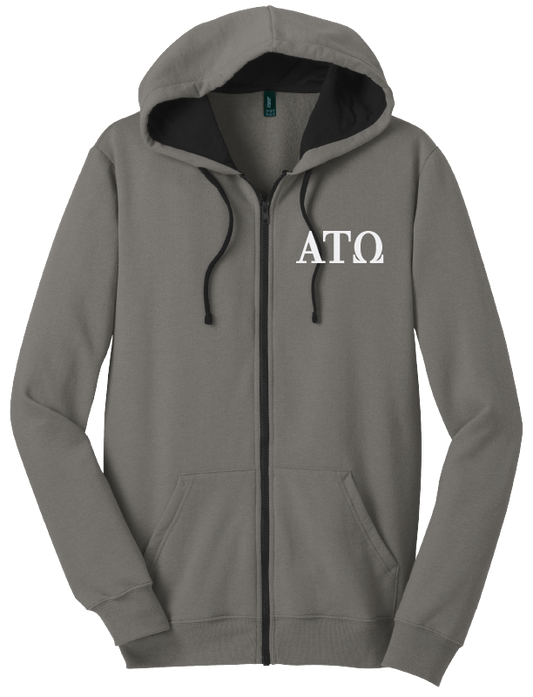 Alpha Tau Omega Zip-Up Hooded Sweatshirts