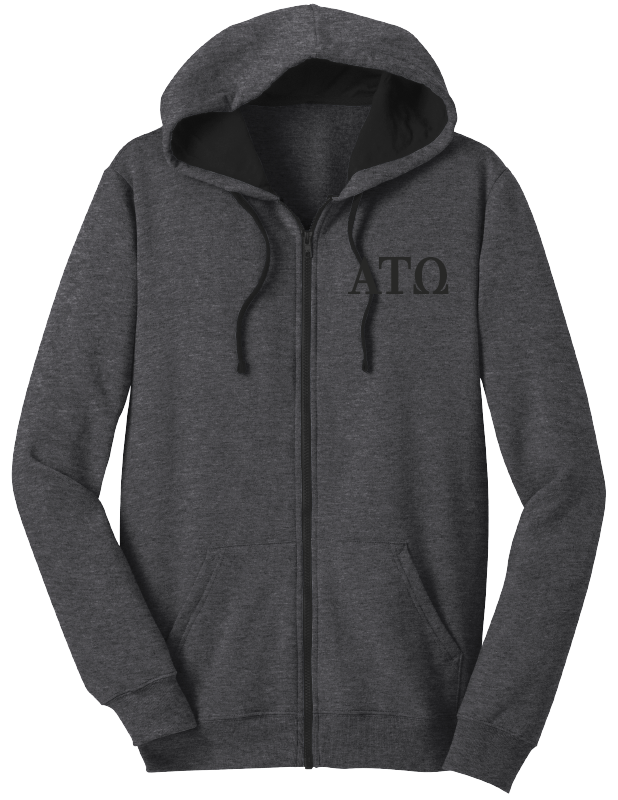 Alpha Tau Omega Zip-Up Hooded Sweatshirts