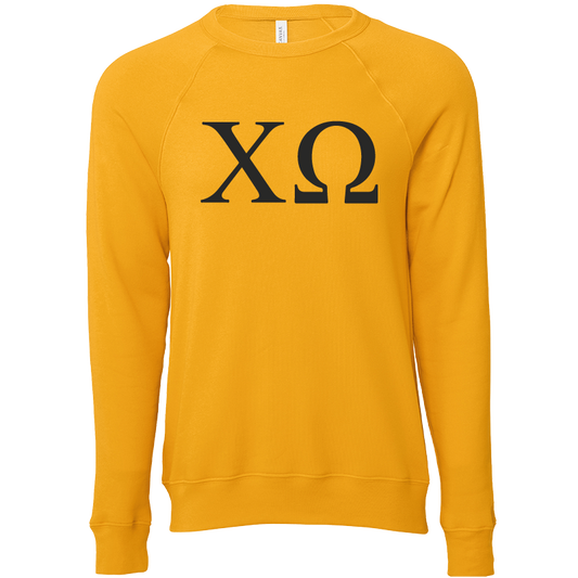 Chi Omega Lettered Crewneck Sweatshirts