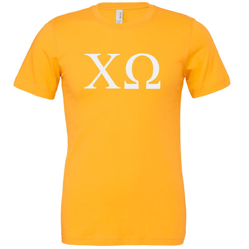 Chi Omega Lettered Short Sleeve T-Shirts