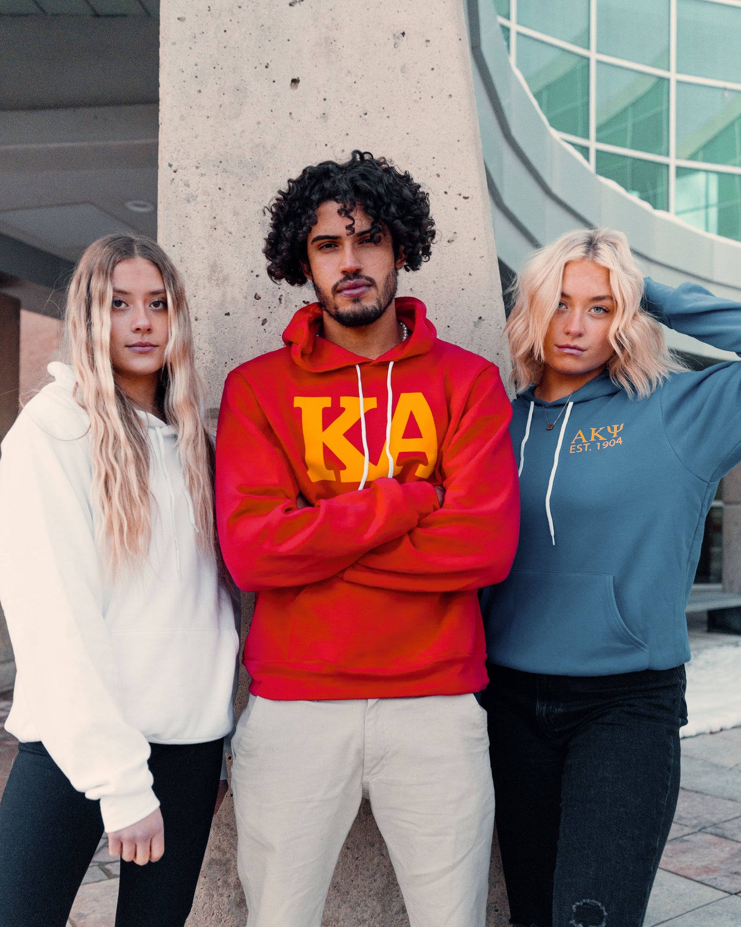 Alpha Kappa Psi Repeating Name Hooded Sweatshirts
