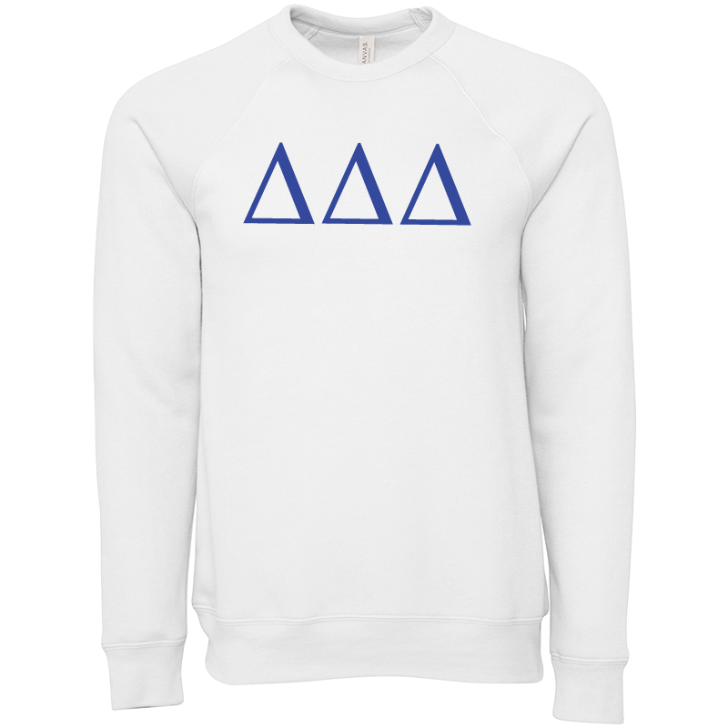 Delta Delta Delta Lettered Crewneck Sweatshirts