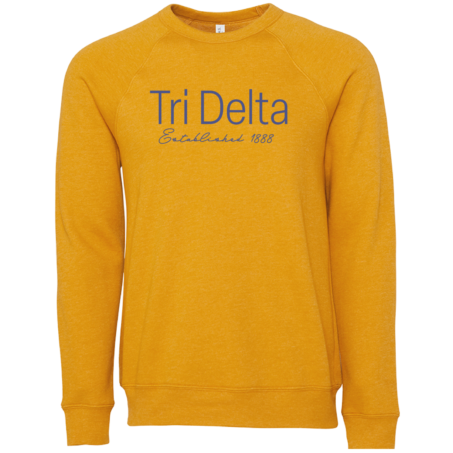 Delta Delta Delta Embroidered Printed Name Crewneck Sweatshirts