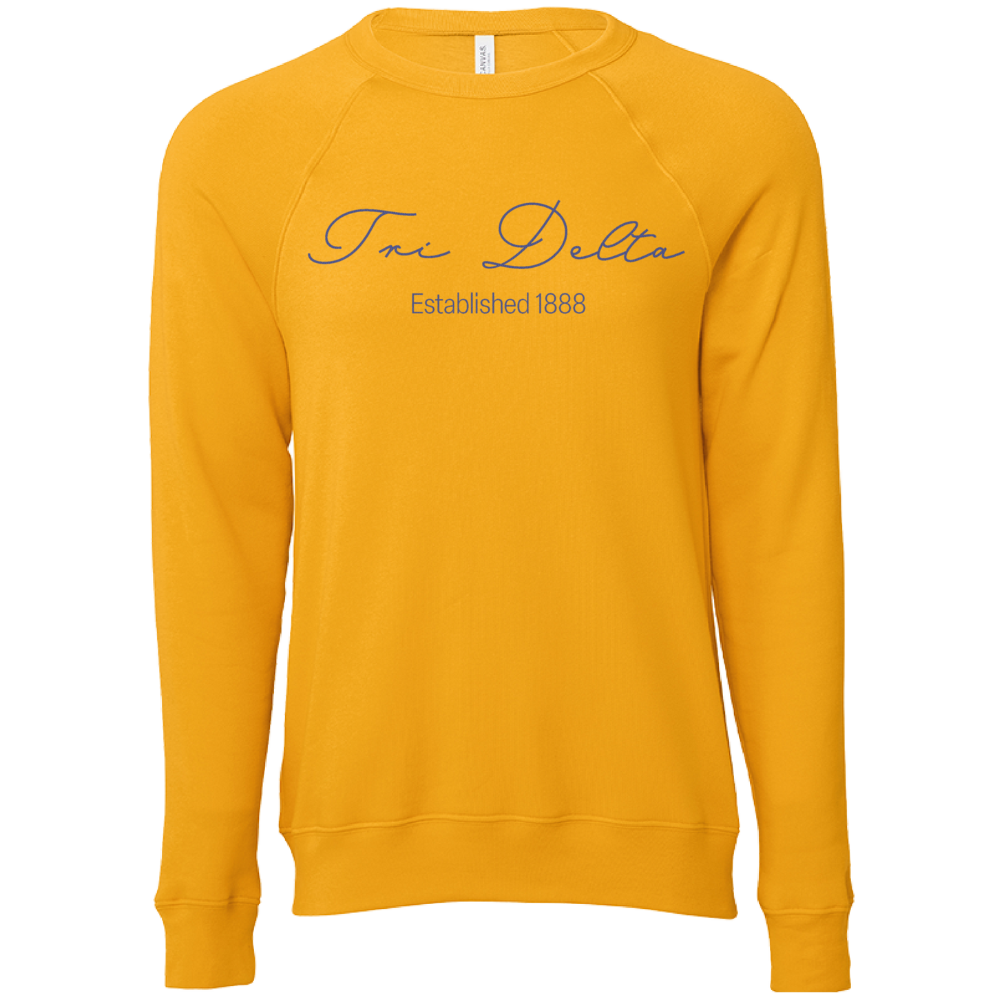 Delta Delta Delta Embroidered Scripted Name Crewneck Sweatshirts