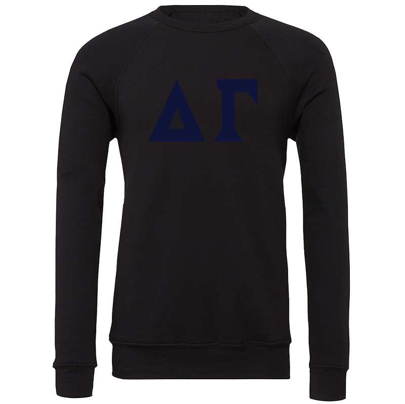Delta Gamma Lettered Crewneck Sweatshirts