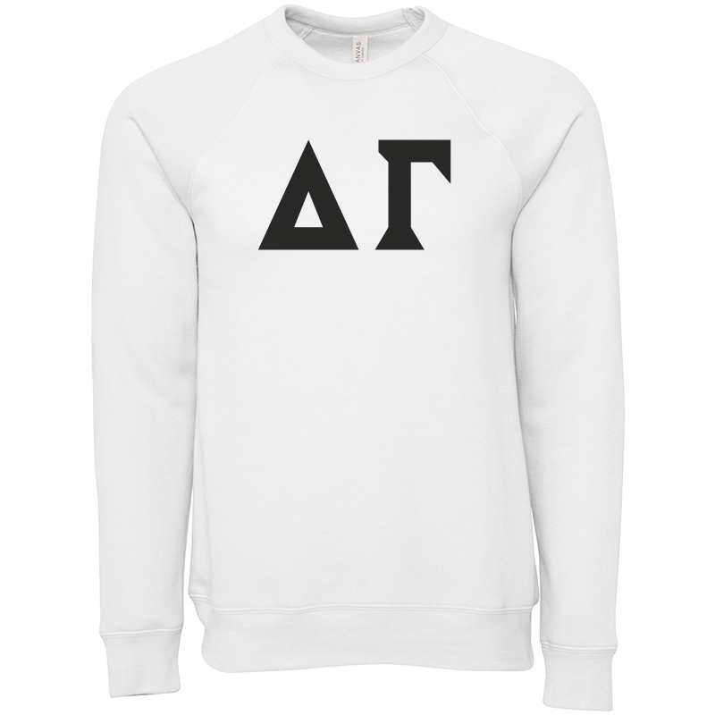Delta Gamma Lettered Crewneck Sweatshirts