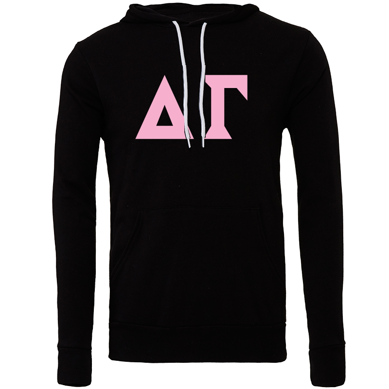 Delta Gamma Lettered Hooded Sweatshirts