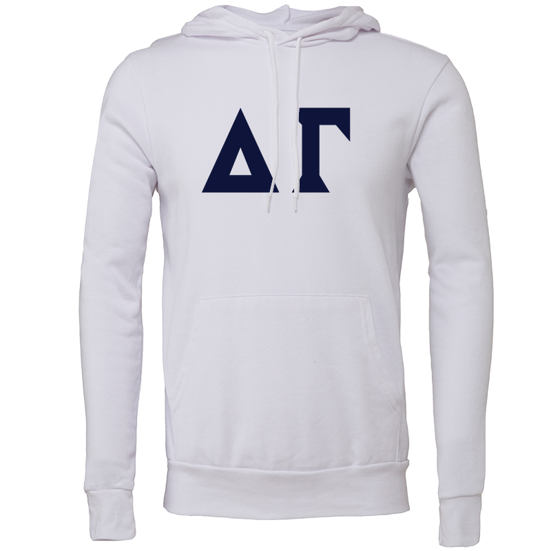Delta Gamma Lettered Hooded Sweatshirts