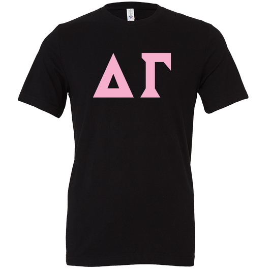 Delta Gamma Lettered Short Sleeve T-Shirts