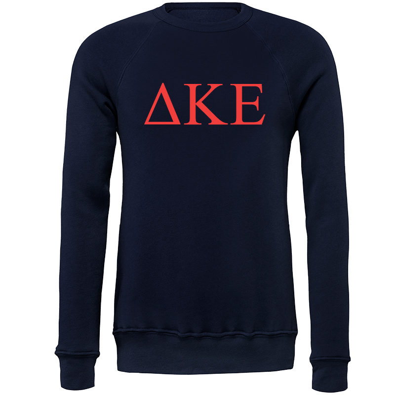 Delta Kappa Epsilon Lettered Crewneck Sweatshirts