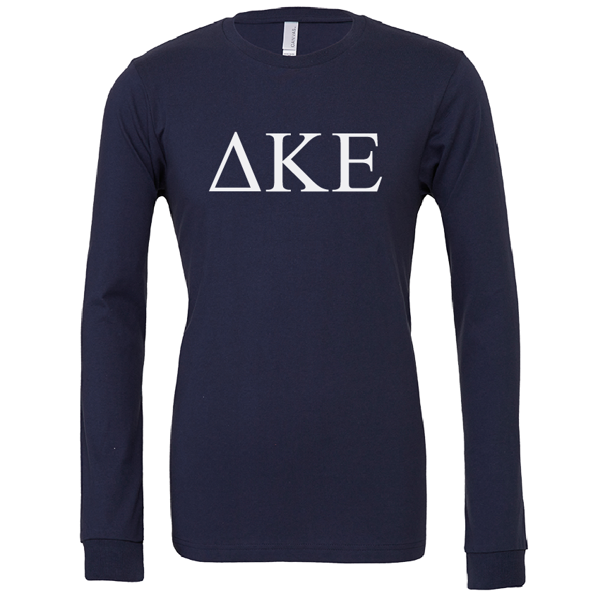 Delta Kappa Epsilon Lettered Long Sleeve T-Shirts