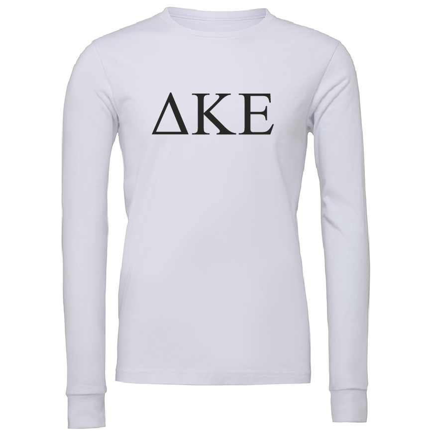 Delta Kappa Epsilon Lettered Long Sleeve T-Shirts