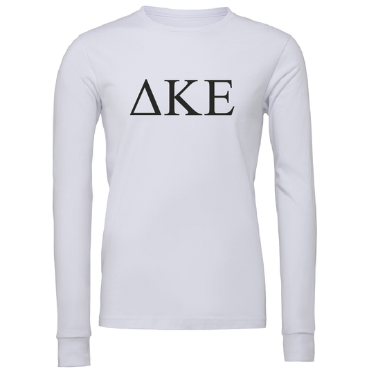 Delta Kappa Epsilon Lettered Long Sleeve T-Shirts