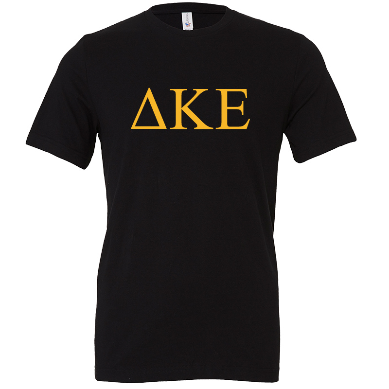 Delta Kappa Epsilon Lettered Short Sleeve T-Shirts