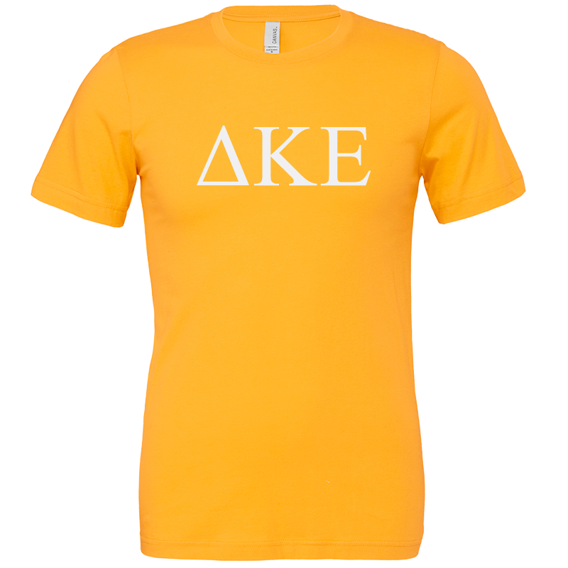 Delta Kappa Epsilon Lettered Short Sleeve T-Shirts