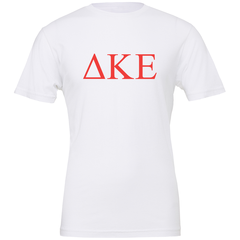 Delta Kappa Epsilon Lettered Short Sleeve T-Shirts