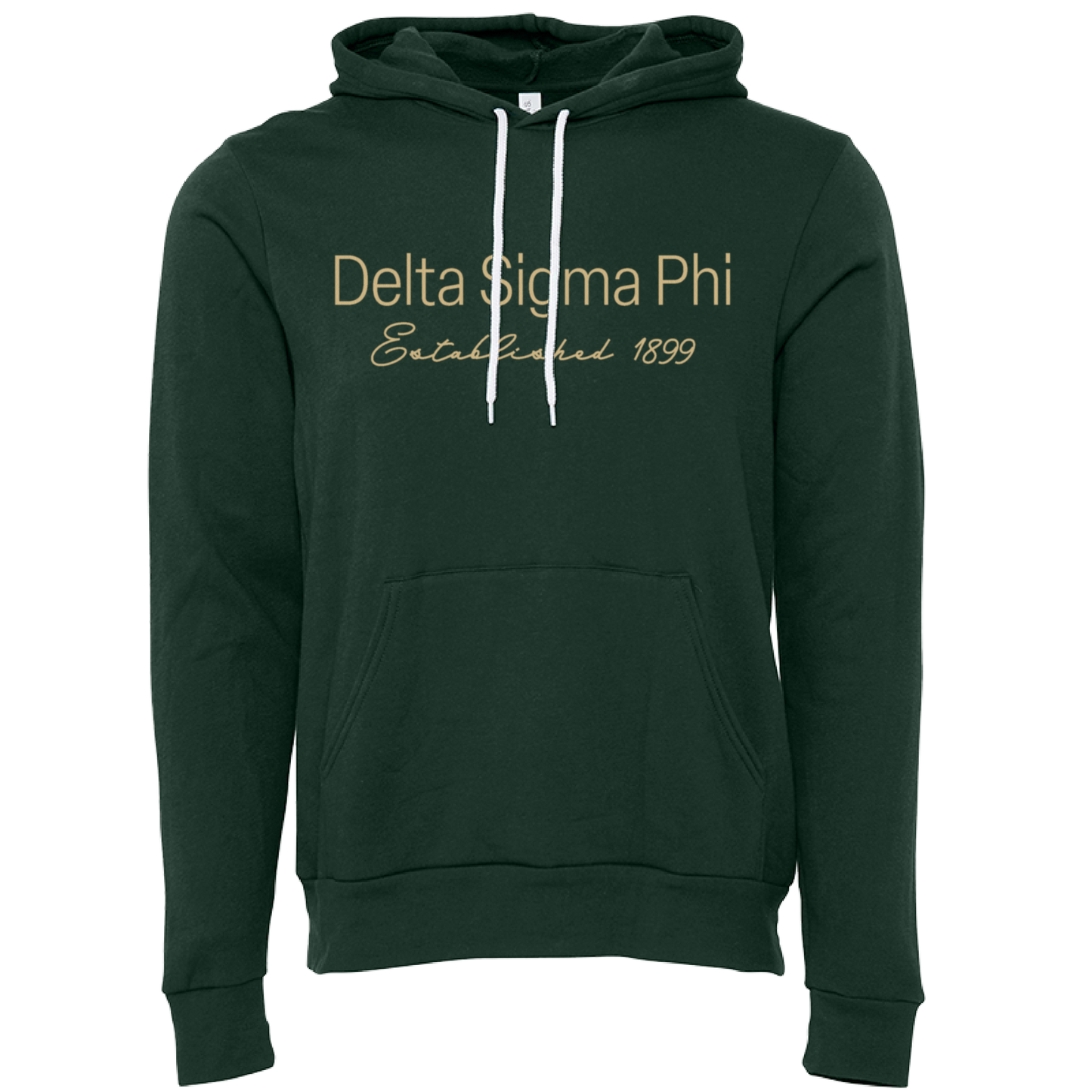 Delta Sigma Phi Embroidered Printed Name Hooded Sweatshirts