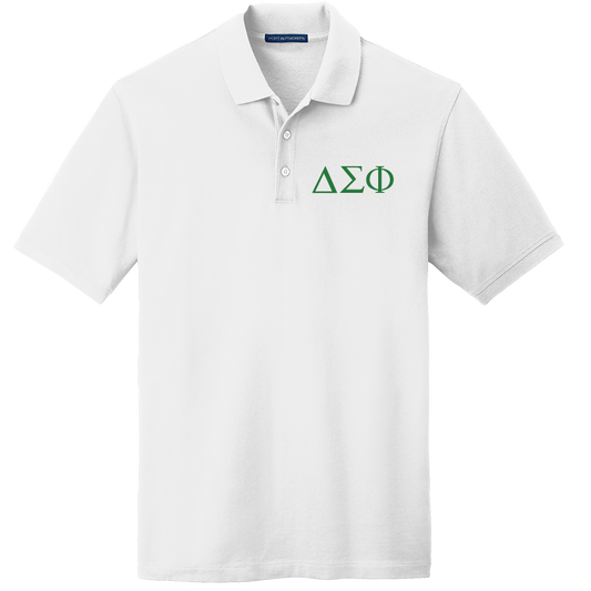 Delta Sigma Phi Men's Embroidered Polo Shirt
